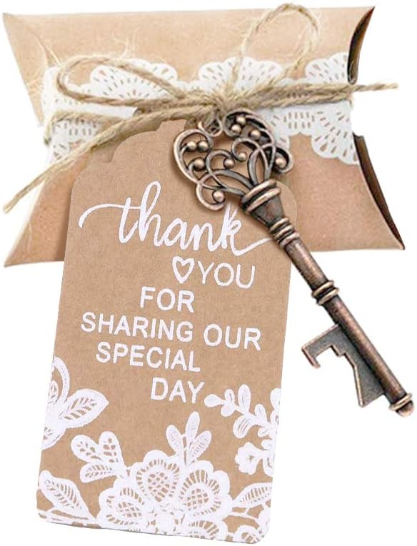 Vintage Gold Key Bottle Opener Favors - Hình 11