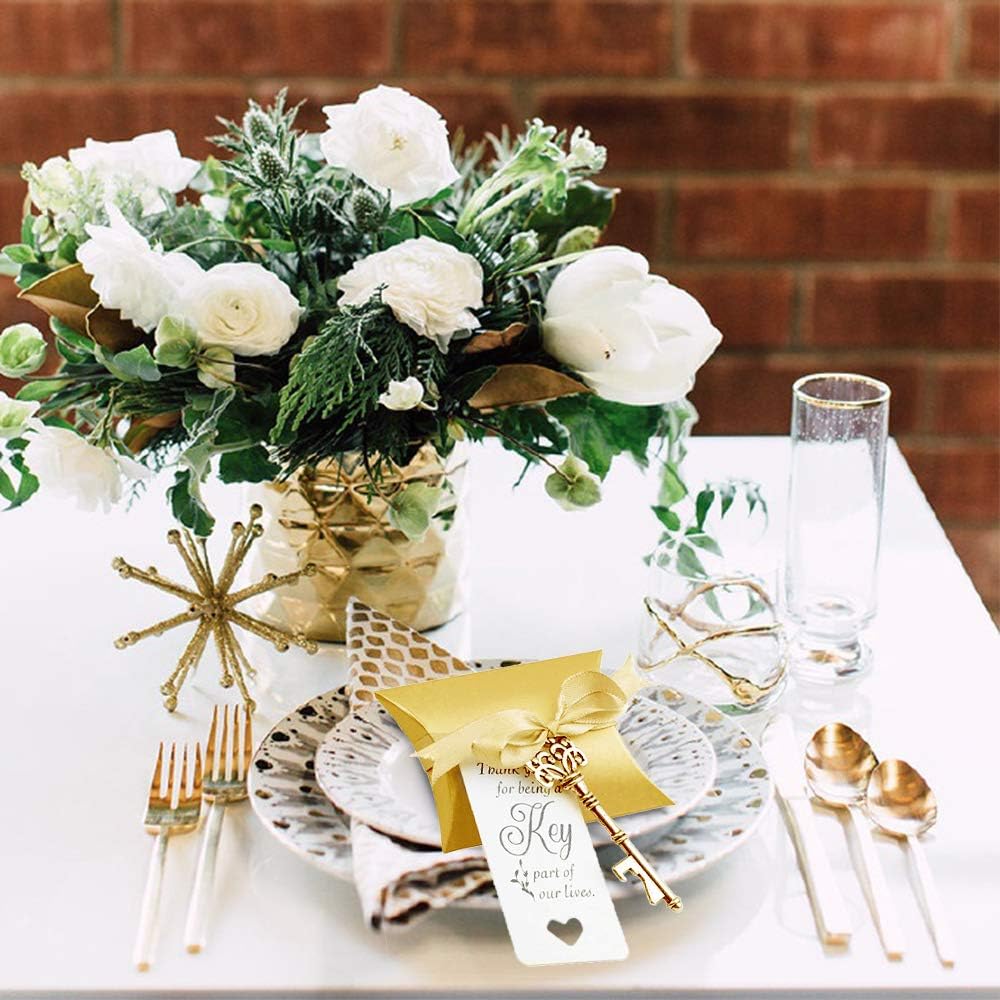 Vintage Gold Key Bottle Opener Favors - Hình 8